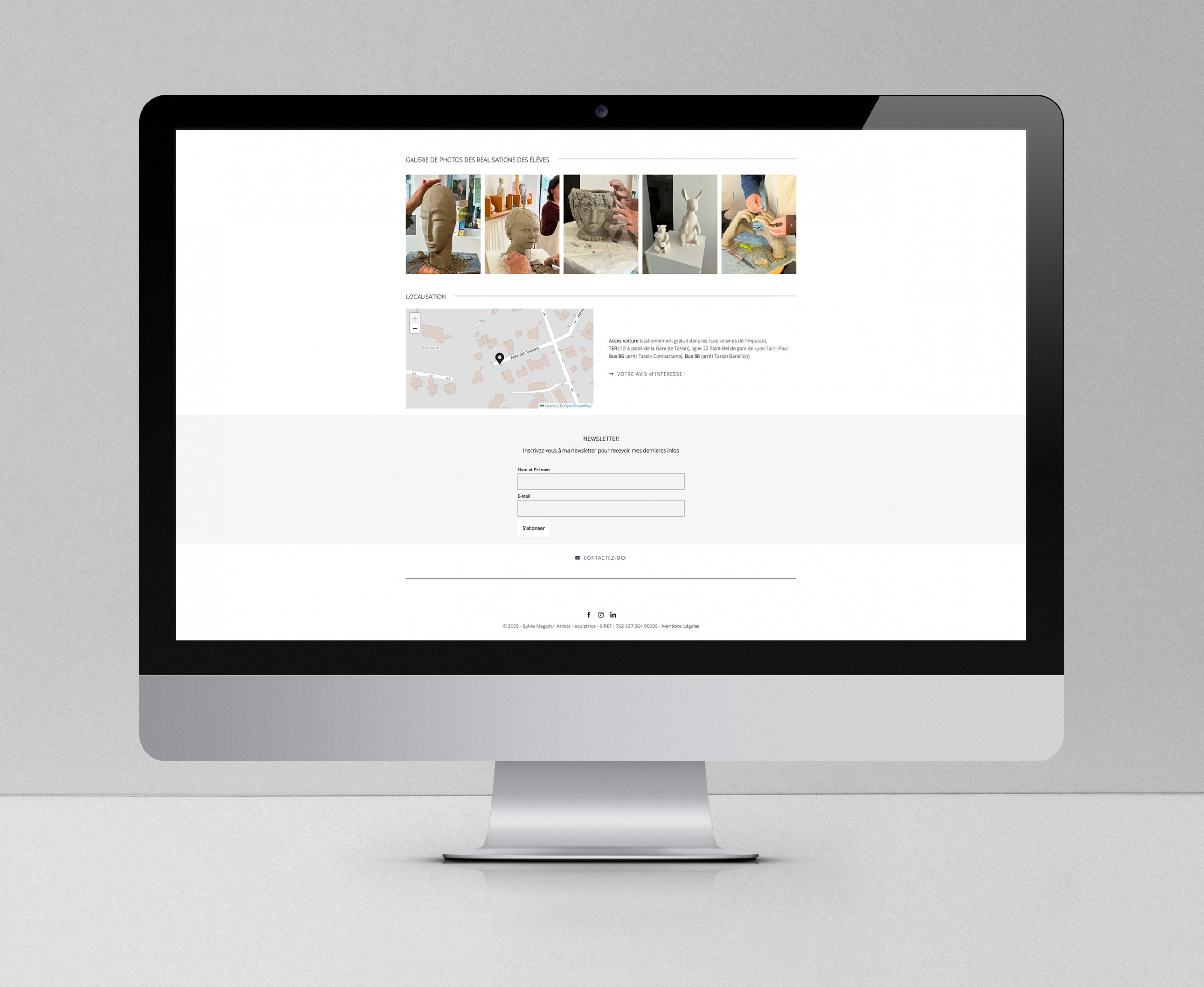 conception site web artiste